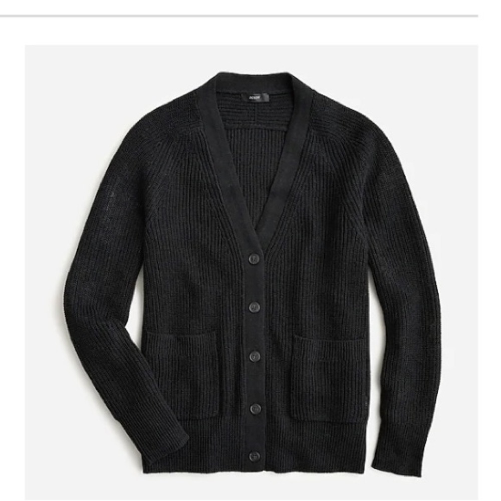 J. Crew Linen-Cotton Cardigan